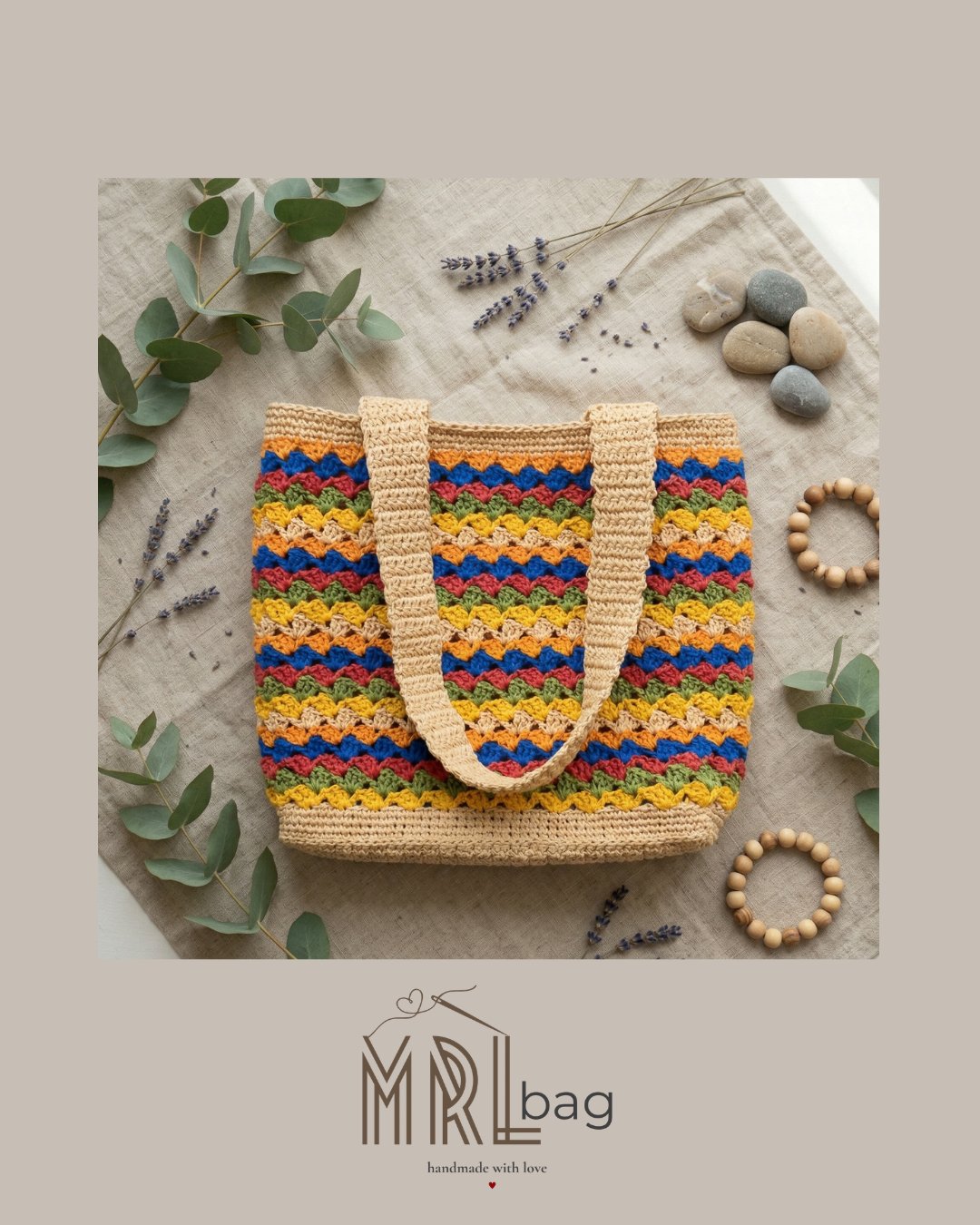 MRL Bag | Retro Rainbow Tote
