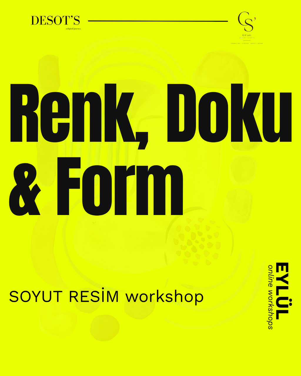 Renk, Doku & Form | Online Soyut Resim Workshop’u