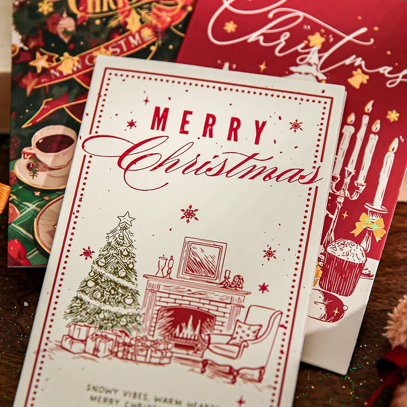 Mr. Paper Christmas Cards | 4’lü Yeni Yıl Kartı Seti – Sade, Şık, Kalpten