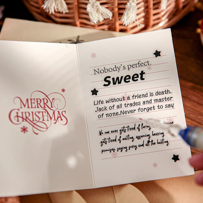 Mr. Paper Christmas Cards | 4’lü Yeni Yıl Kartı Seti – Sade, Şık, Kalpten