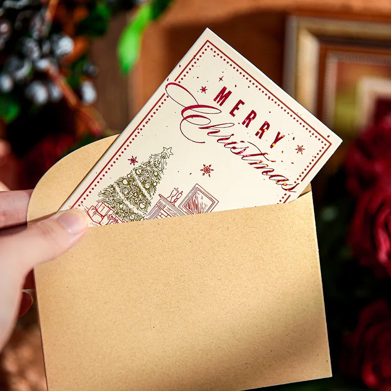 Mr. Paper Christmas Cards | 4’lü Yeni Yıl Kartı Seti – Sade, Şık, Kalpten